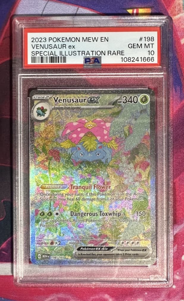 Venusaur ex 198/165 151 English PSA Graded 10 Pokemon