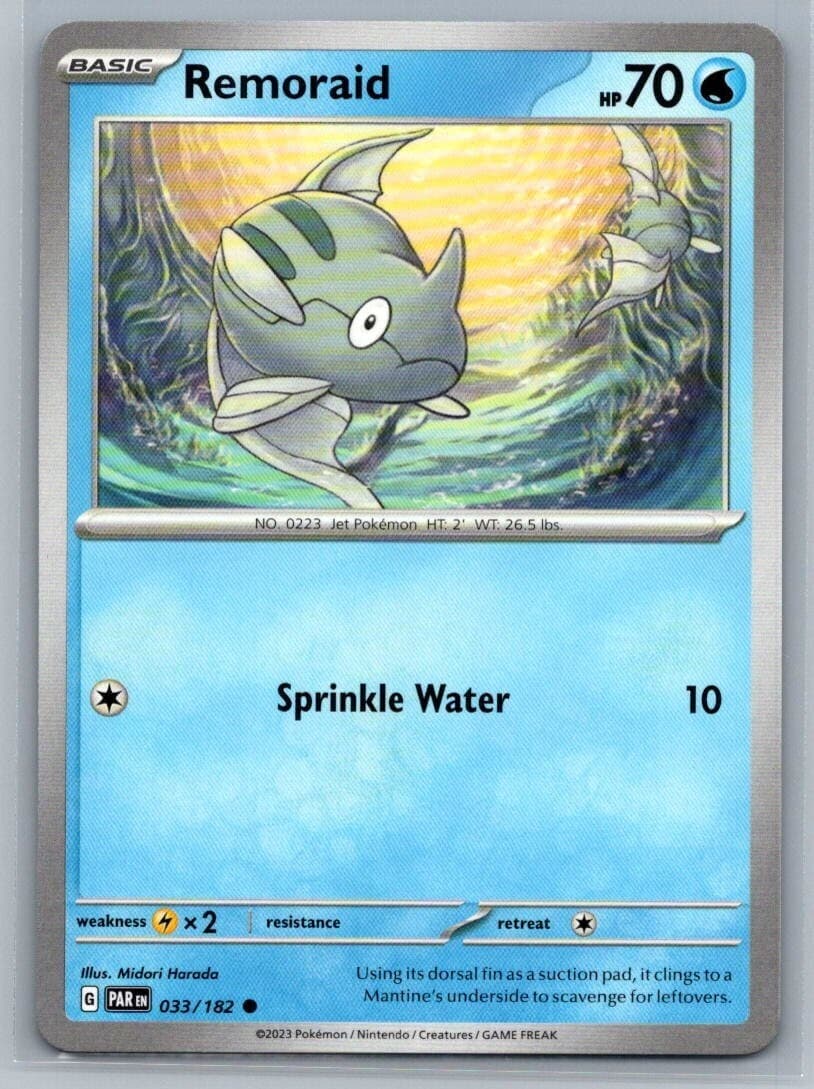 Remoraid 33/182 Paradox Rift Common Pokémon TCG 2023