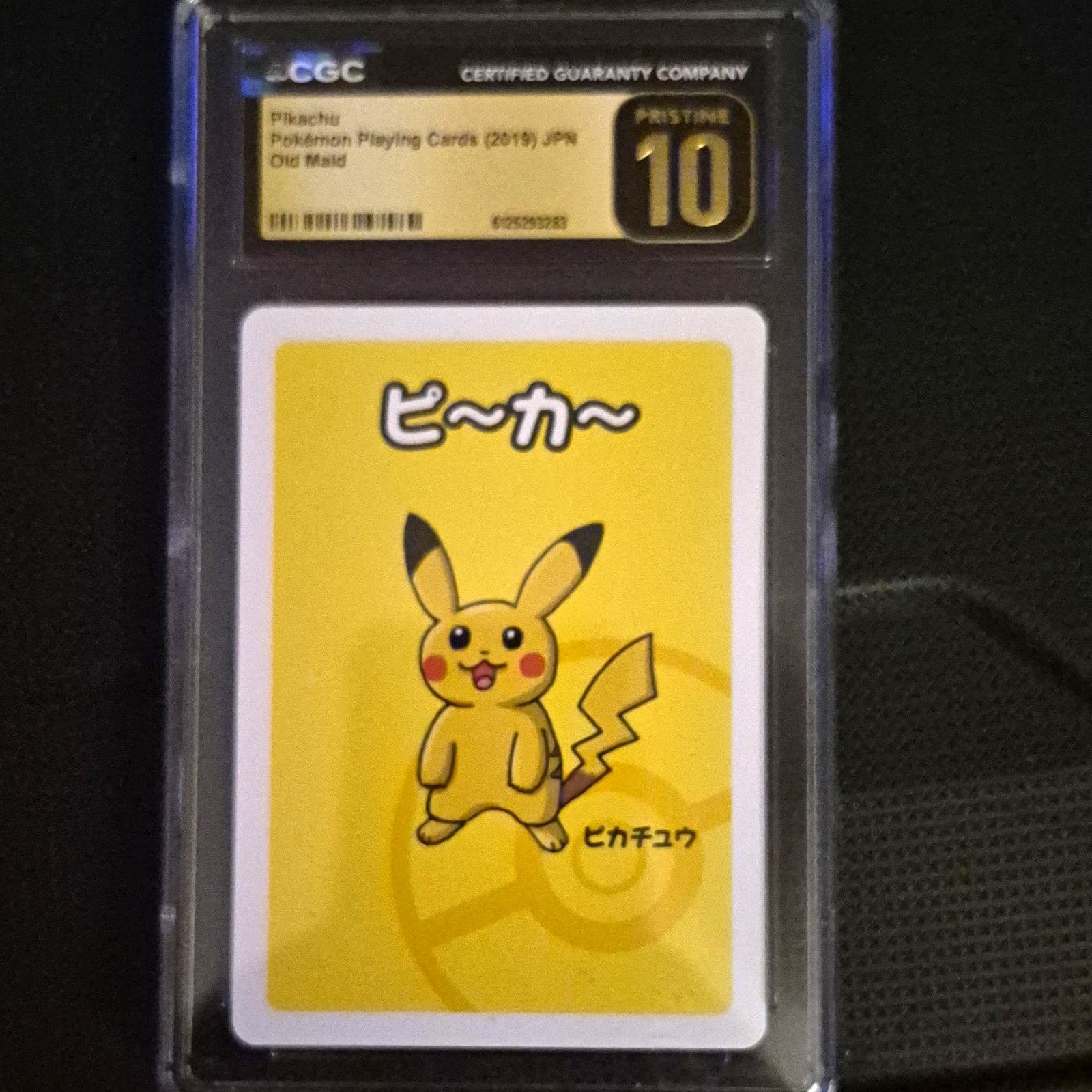 CGC Pristine 10 Pikachu Old Maid JP Regular 2019 Graded Pokemon TCG Card