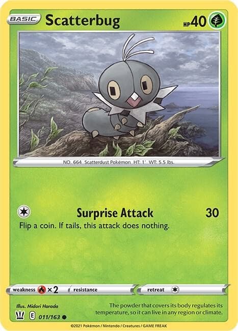 Scatterbug 11/163 Common Battle Styles Pokemon NM/LP