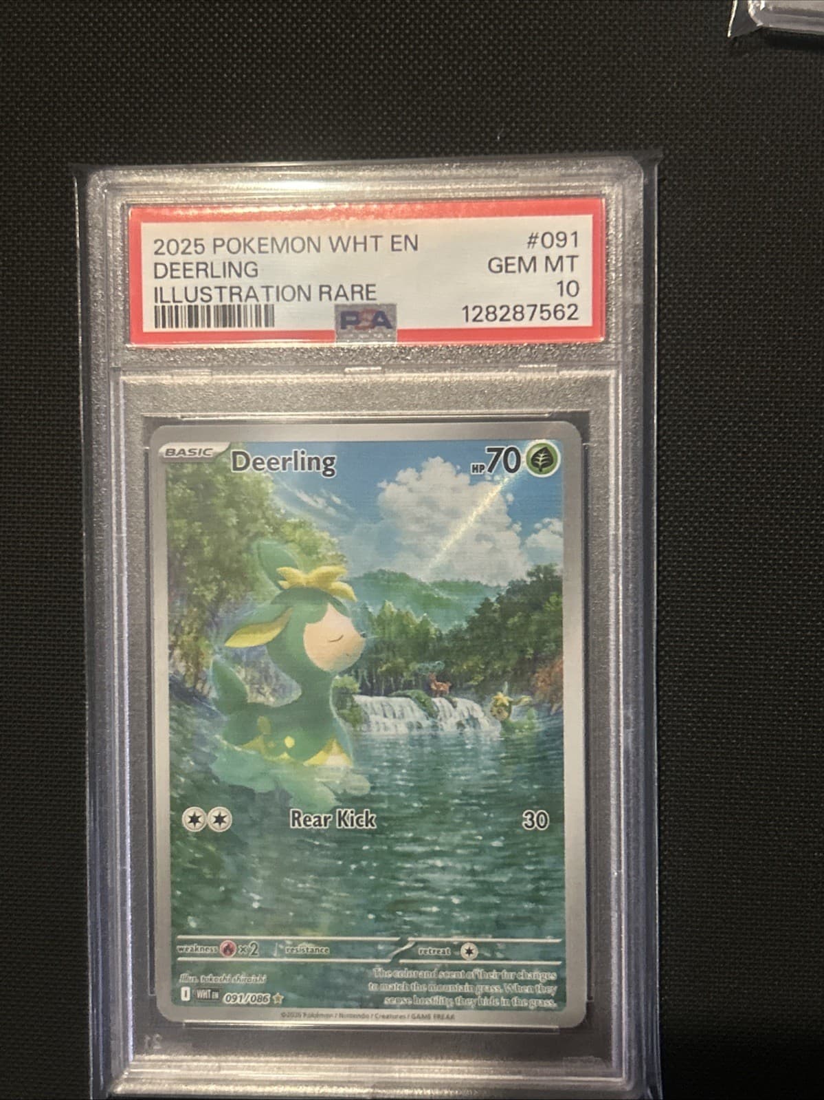 PSA 10 Deerling White Flare Holo Card 091/086 Sv: White