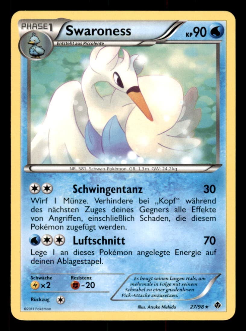 Pokemon Swaroness 27/98 Aufstreben der Mächtigen Deutsch