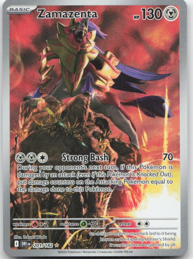 Zamazenta 201/182 Destined Rivals Holofoil Pokemon TCG NM