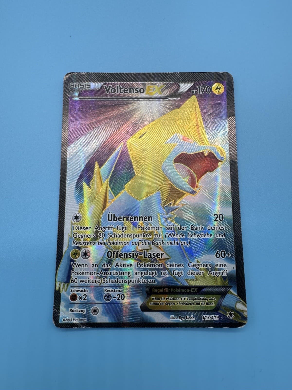 Pokémon/Pokemon Karte: Voltenso Ex (Phantomkräfte 113/119)