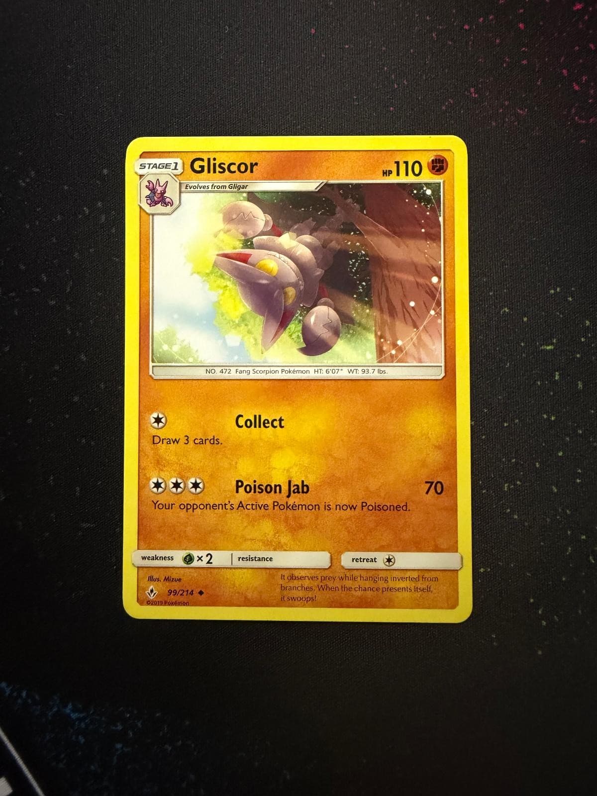 GLISCOR 99/214 UNBROKEN BONDS Uncommon Pokemon