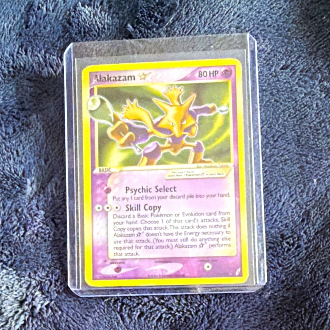 Alakazam Gold Star — Pokemon Crystal Guardians 99/100 Ultra Rare Holo