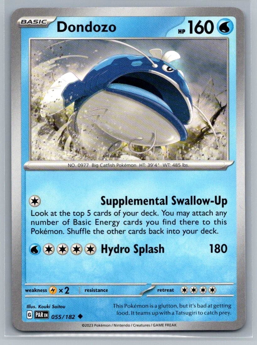 Dondozo 55/182 Paradox Rift Uncommon Pokémon TCG 2023