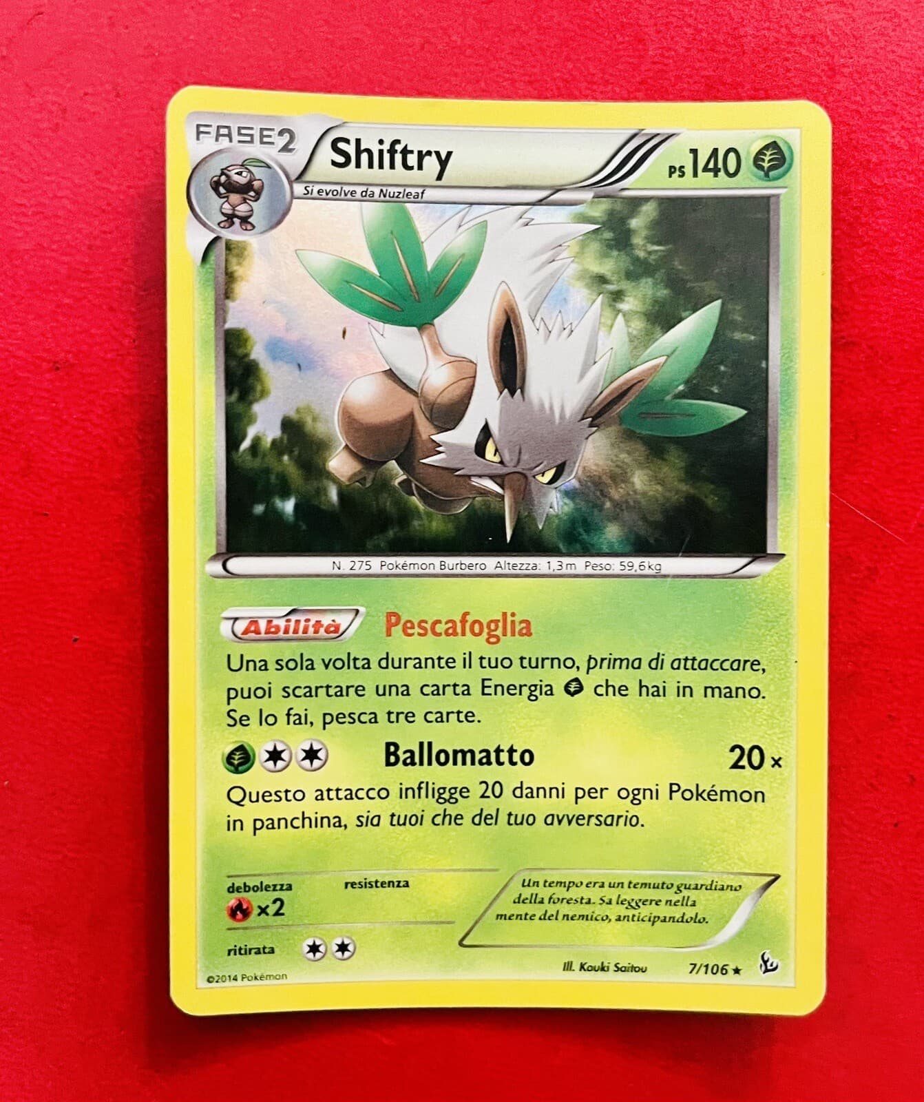 Lotto Carte Pokémon SHIFTRY - HOLO - 7/106 - FUOCO INFERNALE - ITA