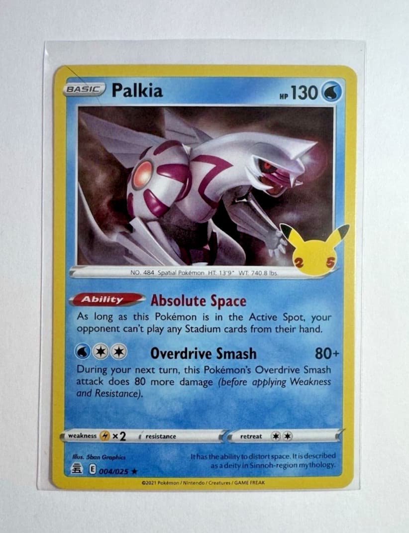 Palkia 004/025 Holo Rare NM (Pokémon TCG: 25th Anniversary Celebrations)