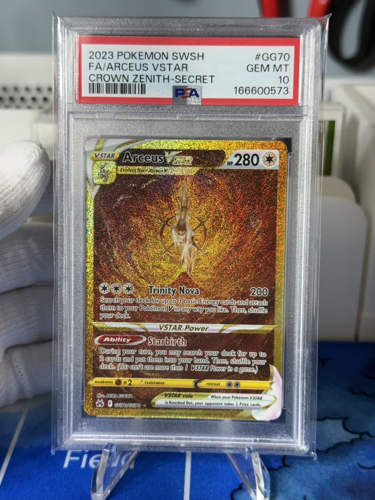 Arceus VSTAR (Secret) GG70/GG70 SWSH: Crown Zenith: Galarian Gallery Holo PSA 10