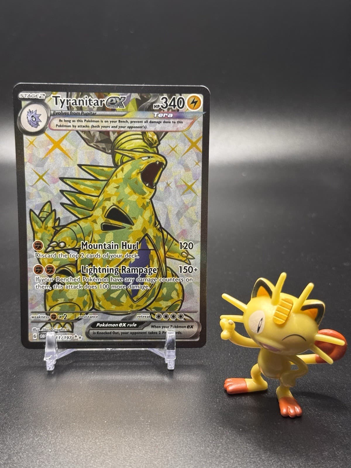 Tyranitar ex 211/197 Pokemon SV03: Obsidian Flames Holo - NM