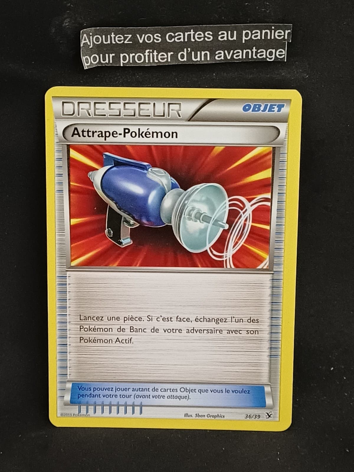 Carte Pokémon Attrape-Pokémon 36/39 Bienvenue à Kalos FR
