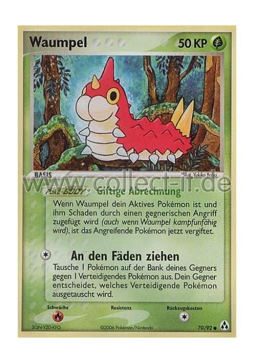 Pokemon EX Legend Maker 70/92 - Waumpel Deutsch