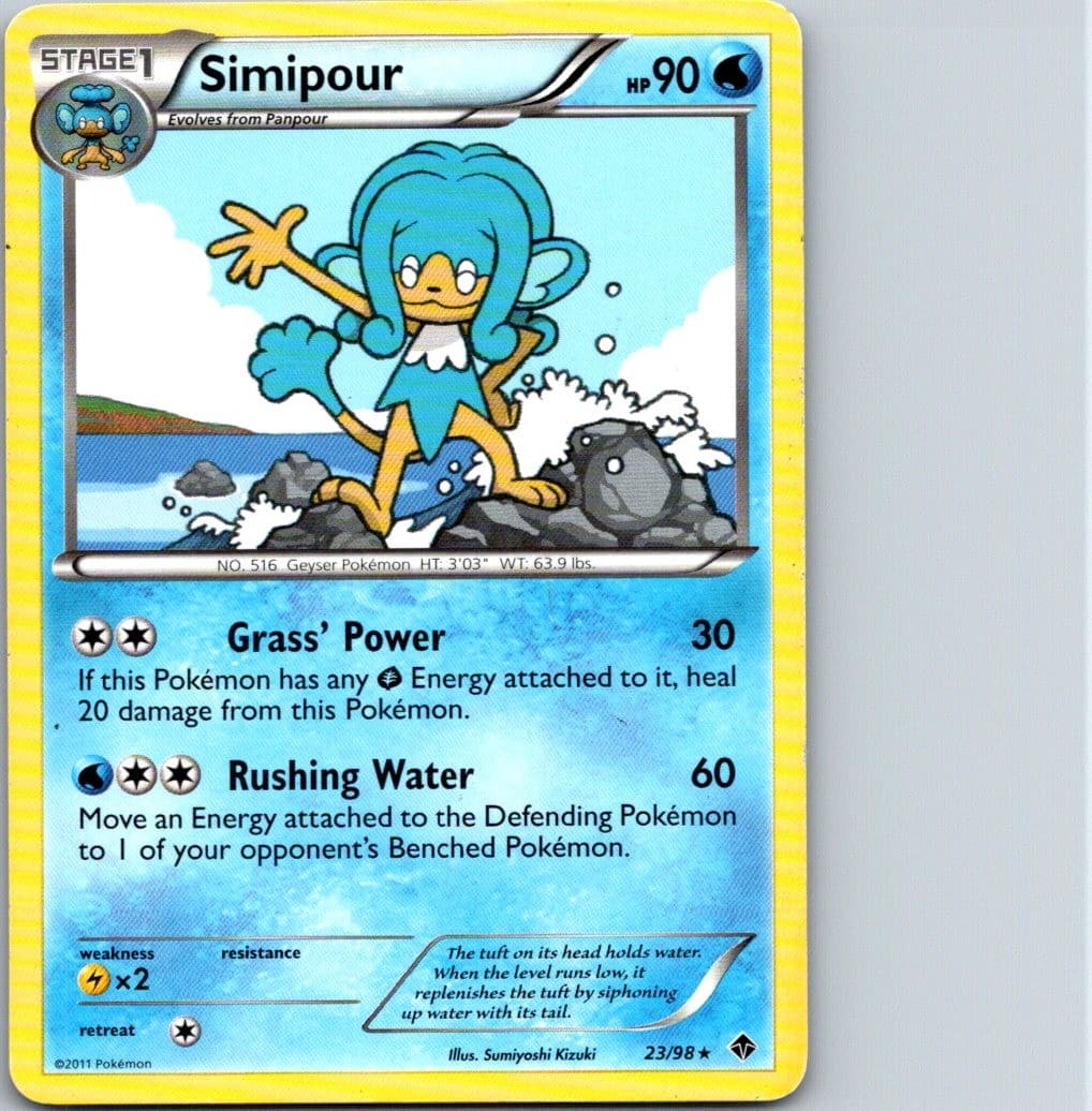Simipour 23/98 Emerging Powers Pokemon TCG R HP