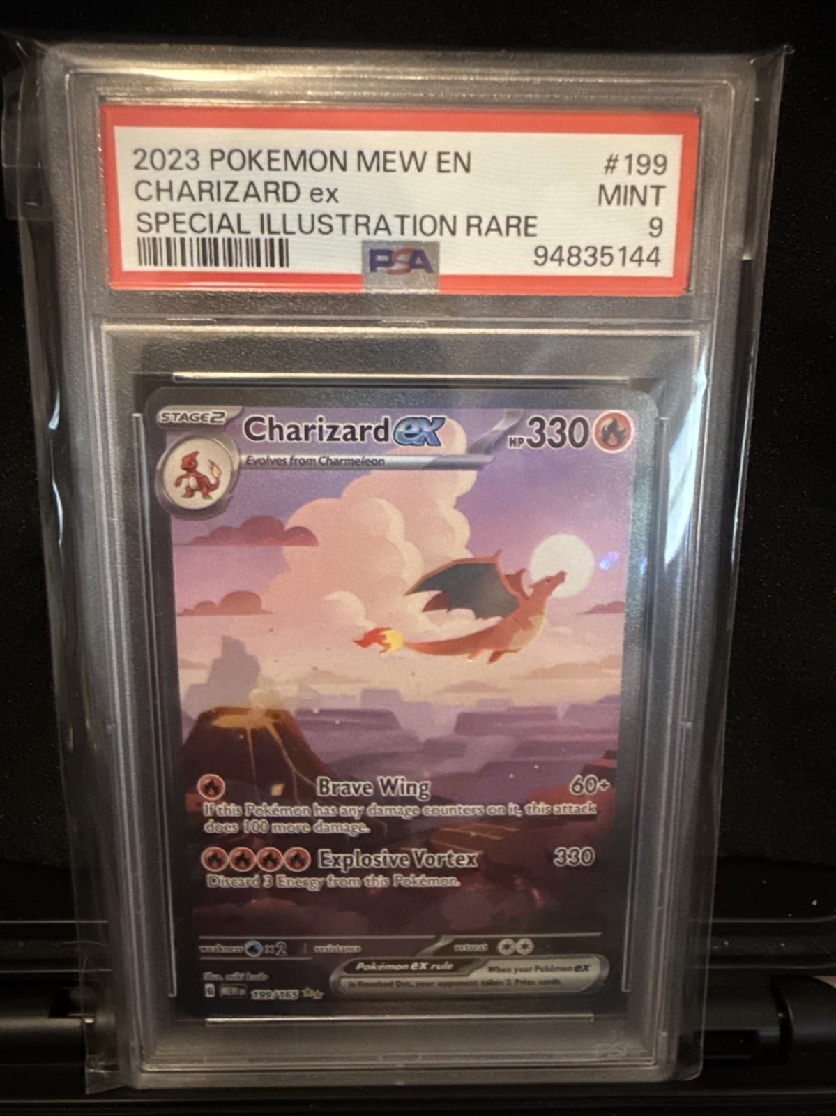 Charizard ex 199/165 Sv: Scarlet & Violet 151 Holo Psa 9