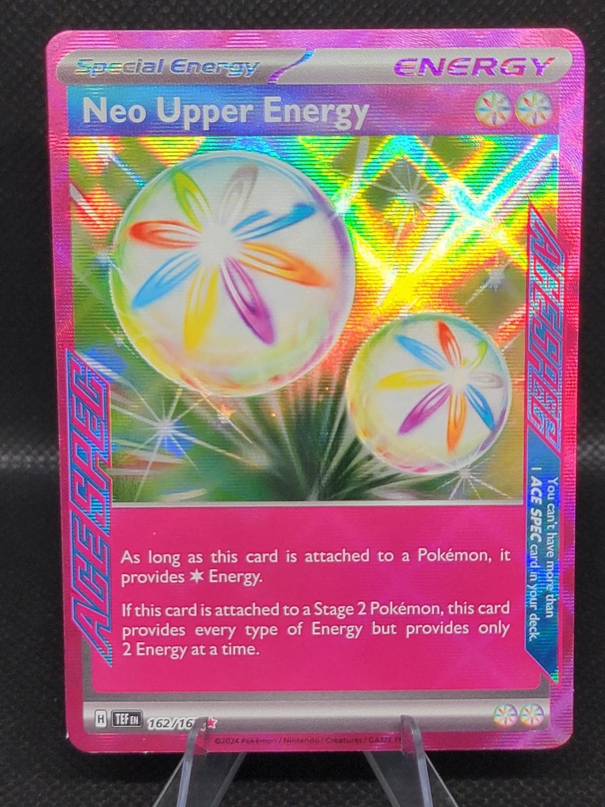 Neo Upper Energy 162/162 ACE SPEC Rare Temporal Forces Pokemon Holo Near Mint