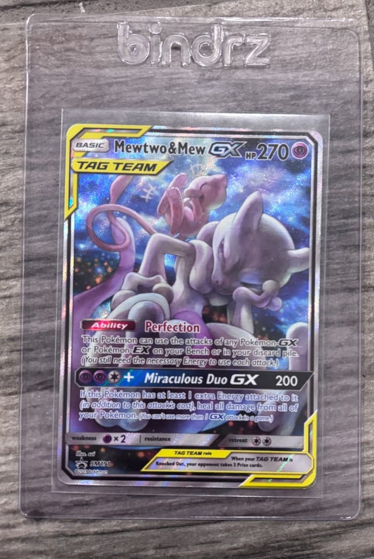 Pokémon TCG Mewtwo & Mew GX SM191 Black Star Promo Alt Art
