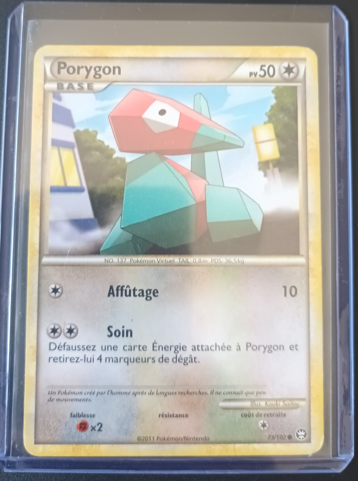 Carte Pokémon Porygon  73/102   HS Triomphe Français