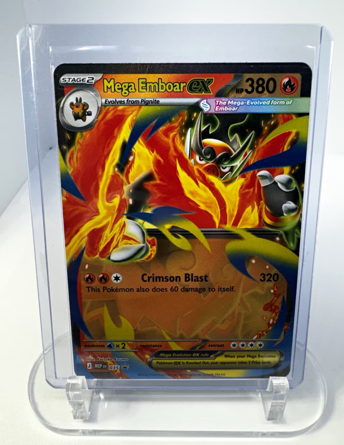 Mega Emboar ex - 035 - ME: Mega Evolution Promo (MEP)