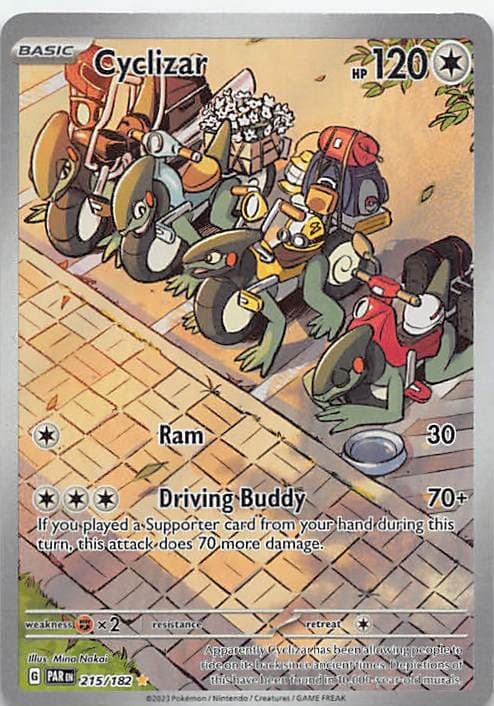 CYCLIZAR 215/182 IR PARADOX RIFT POKEMON HOLO NM/M