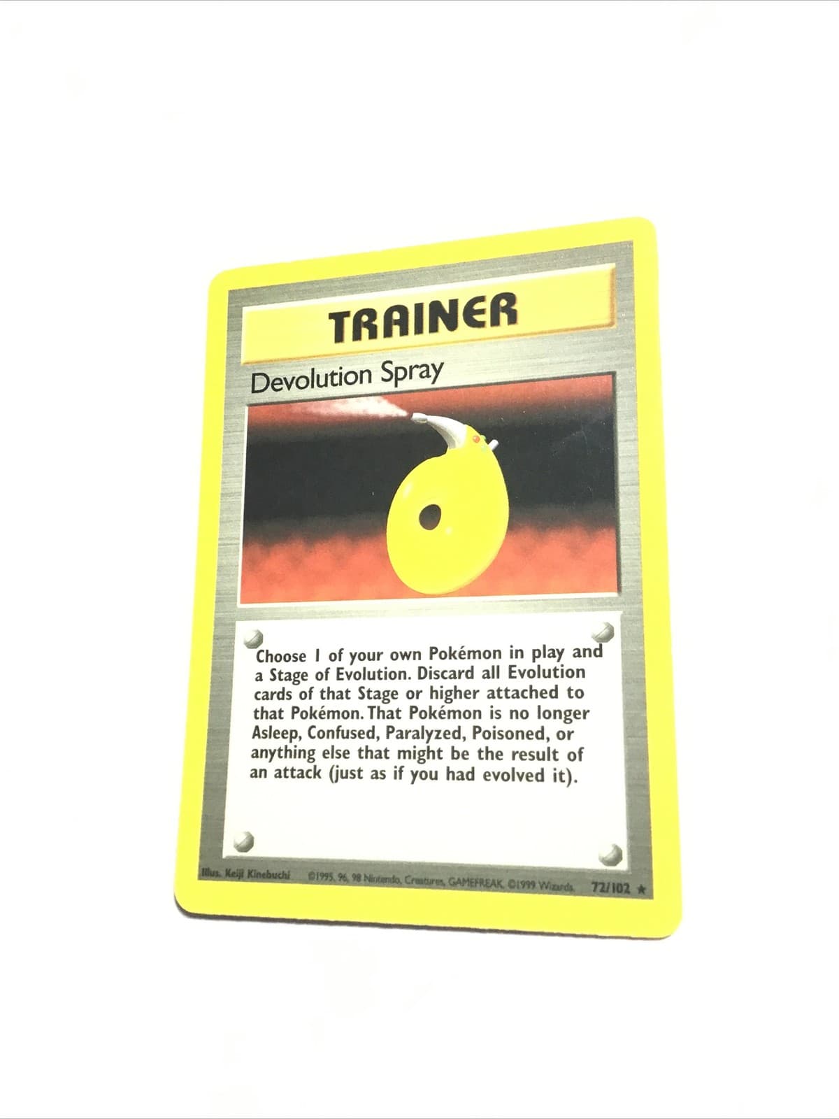 DEVOLUTION SPRAY - 72/102 - Base Set - Pokemon Card - EXC
