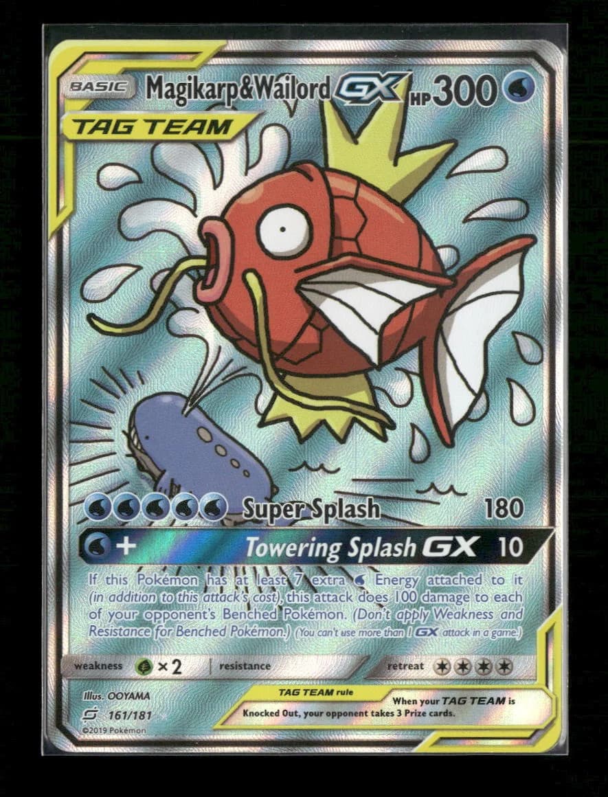 Pokemon Magikarp & Wailord GX 161/181 Alt Art Full Art SM - Team Up Ultra Rare