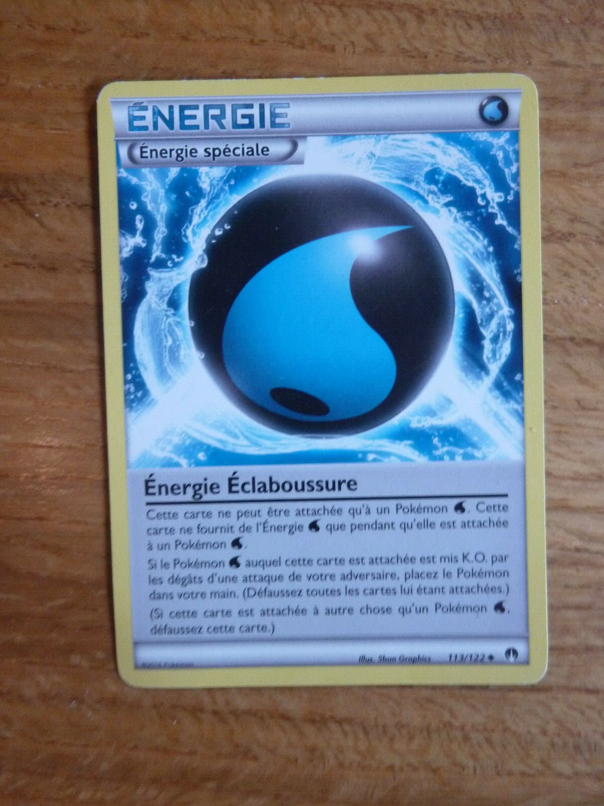 Carte Pokémon Energie éclaboussure 113/122 VF (Rupture Turbo)