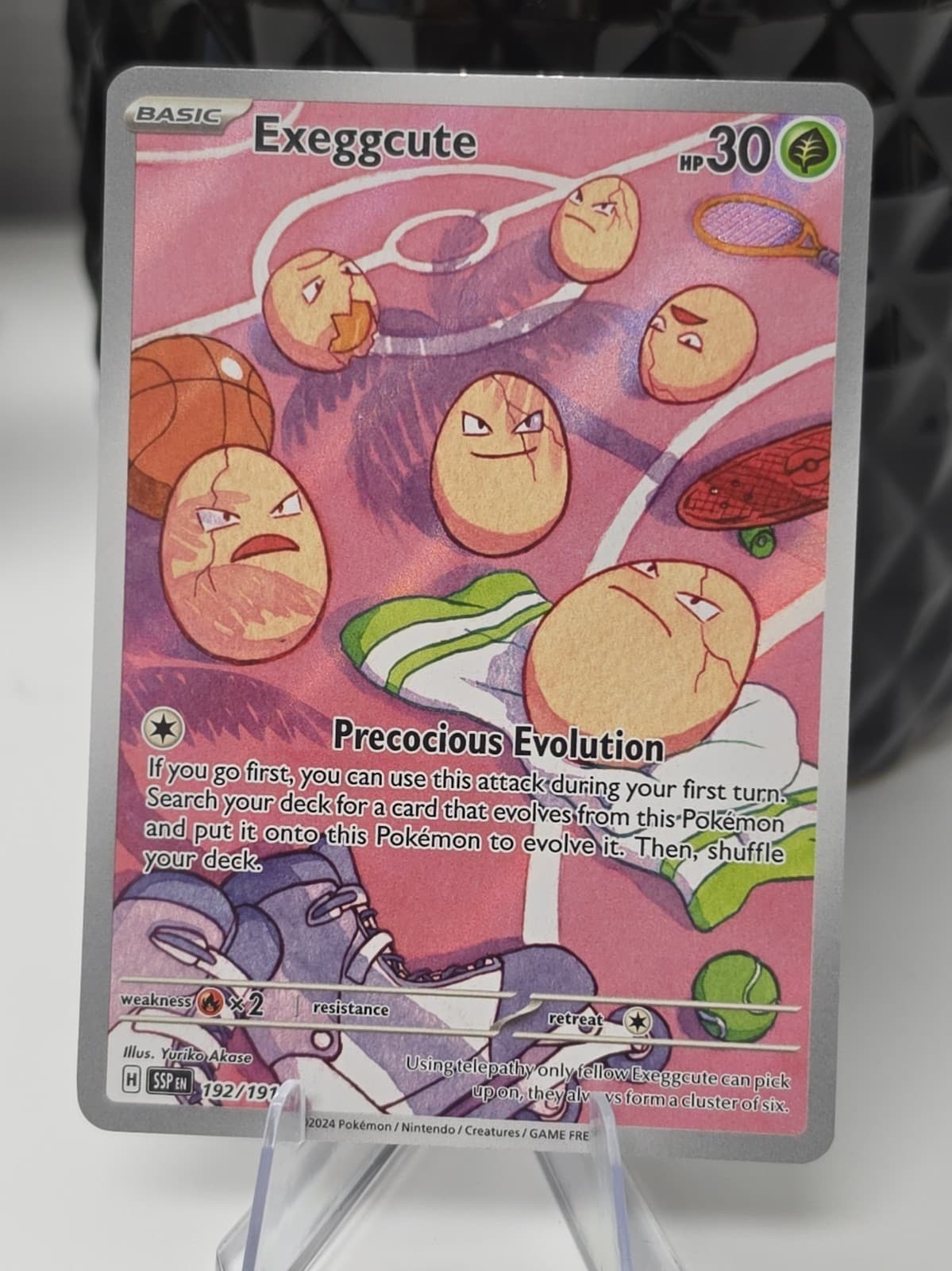 Exeggcute 192/191 Illustration Rare Pokemon TCG SV08: Surging Sparks NM