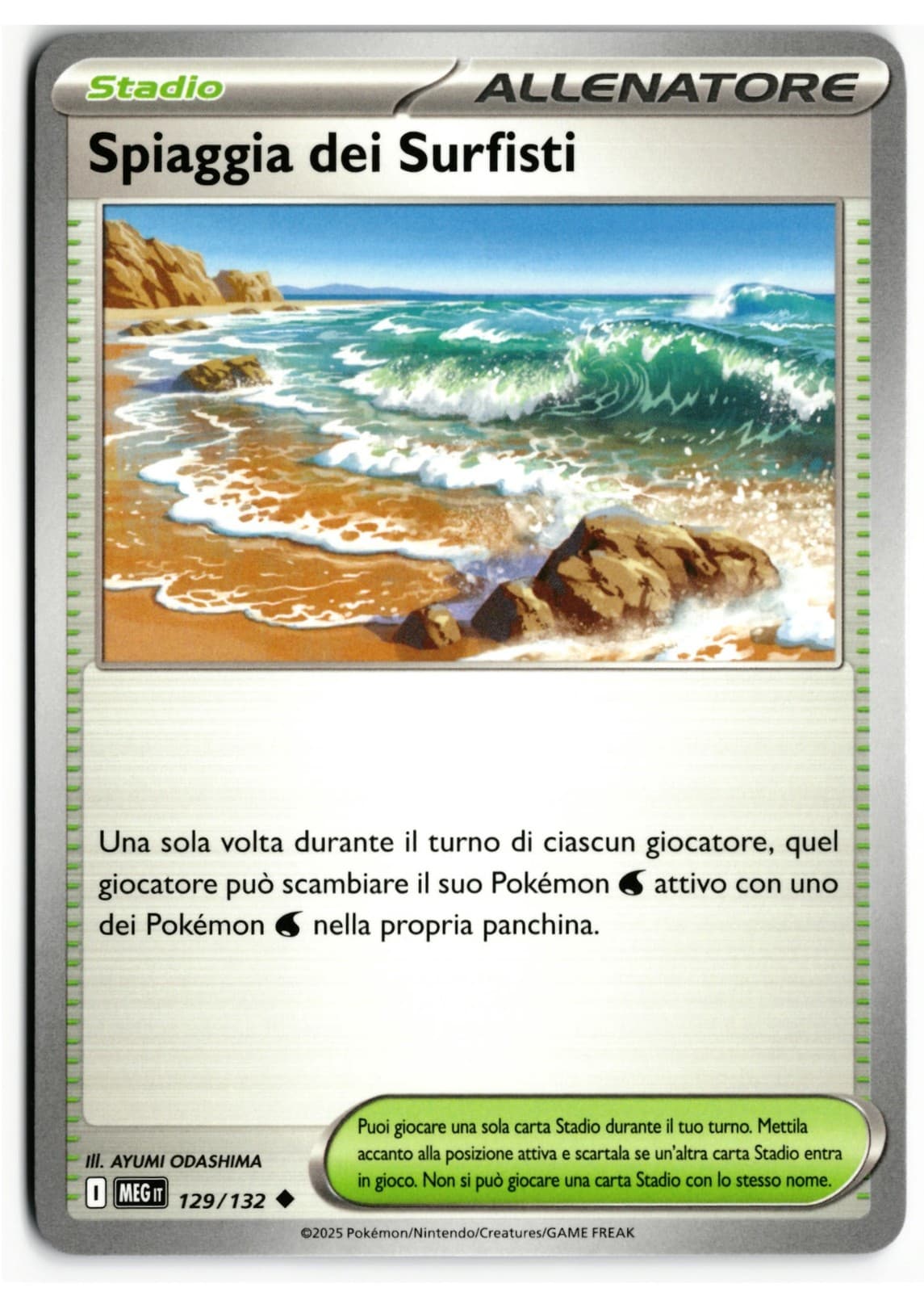 Pokémon Spiaggia dei Surfisti 129/132 Megaevoluzione ITA Near Mint Non Comune
