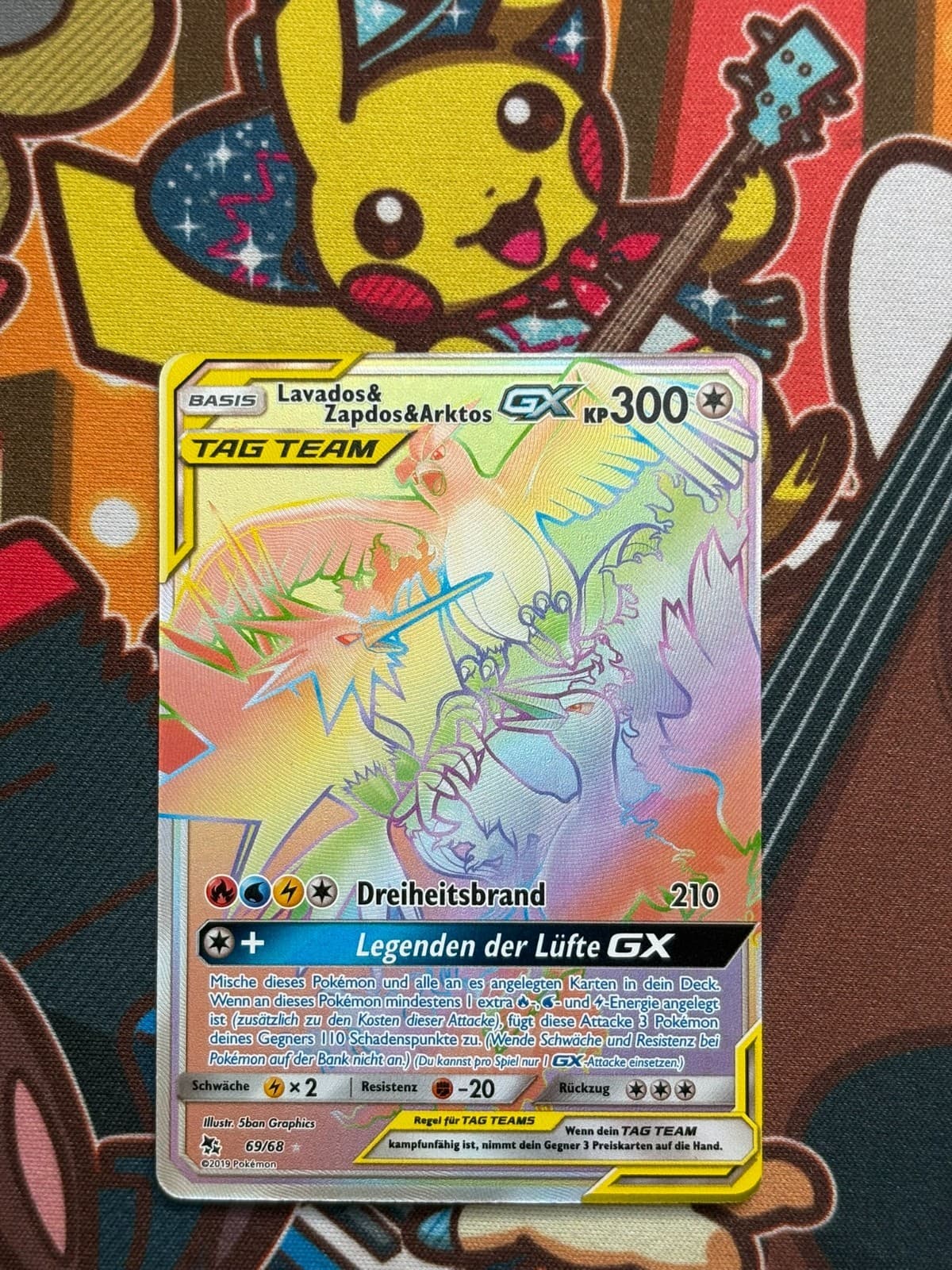 Lavados & Zapdos & Arktos GX 69/68 Verborgenes Schicksal deutsch Pokemon NM