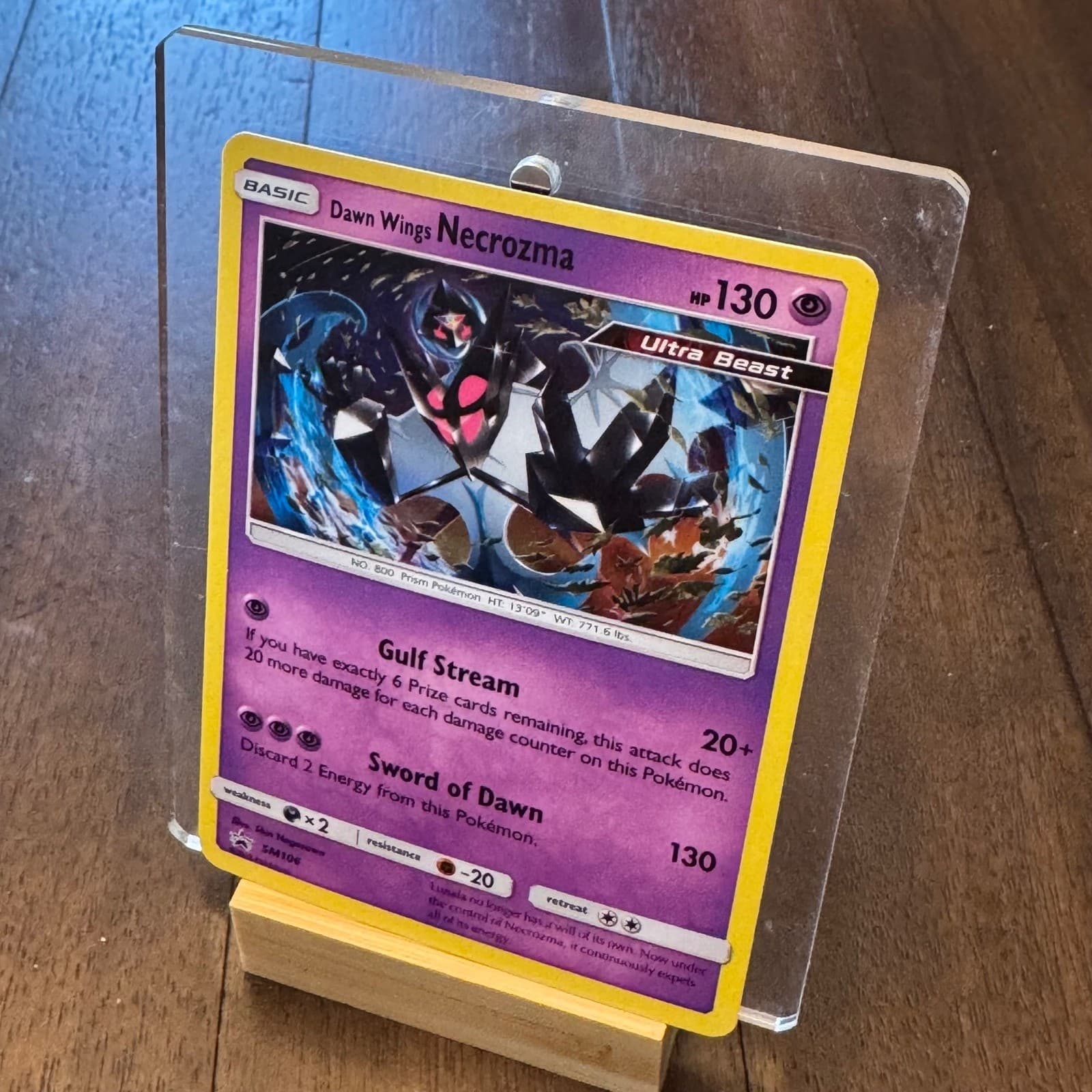 Pokemon Trading Card Dawn Wings Necrozma SM106 Black Star Promo Holo Psychic