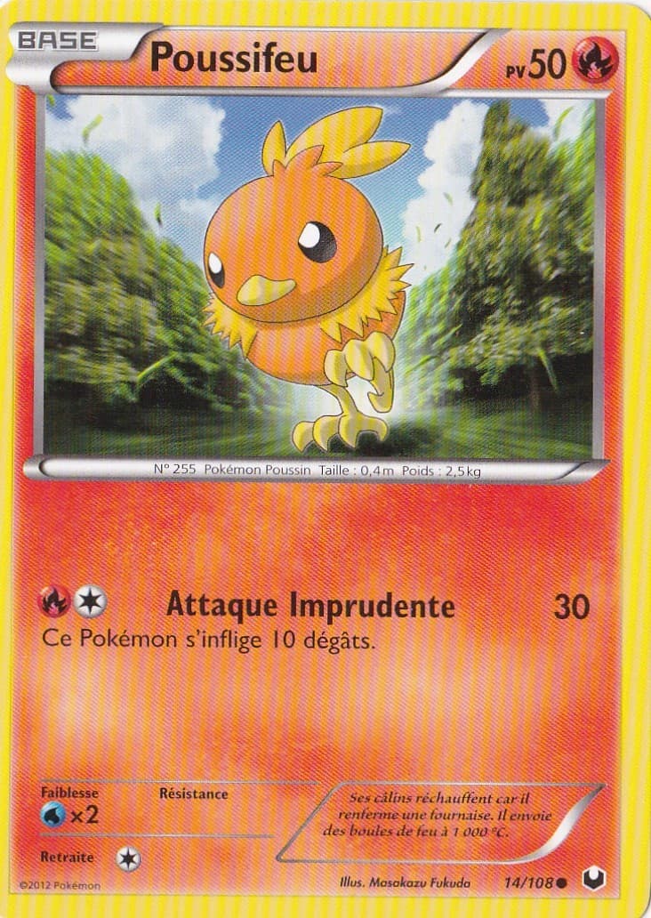 Poussifeu  -N&B:Explorateurs Obscurs-14/108-Carte Pokemon France