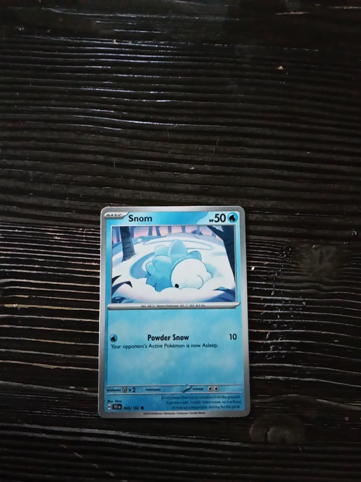 POKEMON 2024 TEMPORAL FORCES CARD # 45/162 " SNOM "