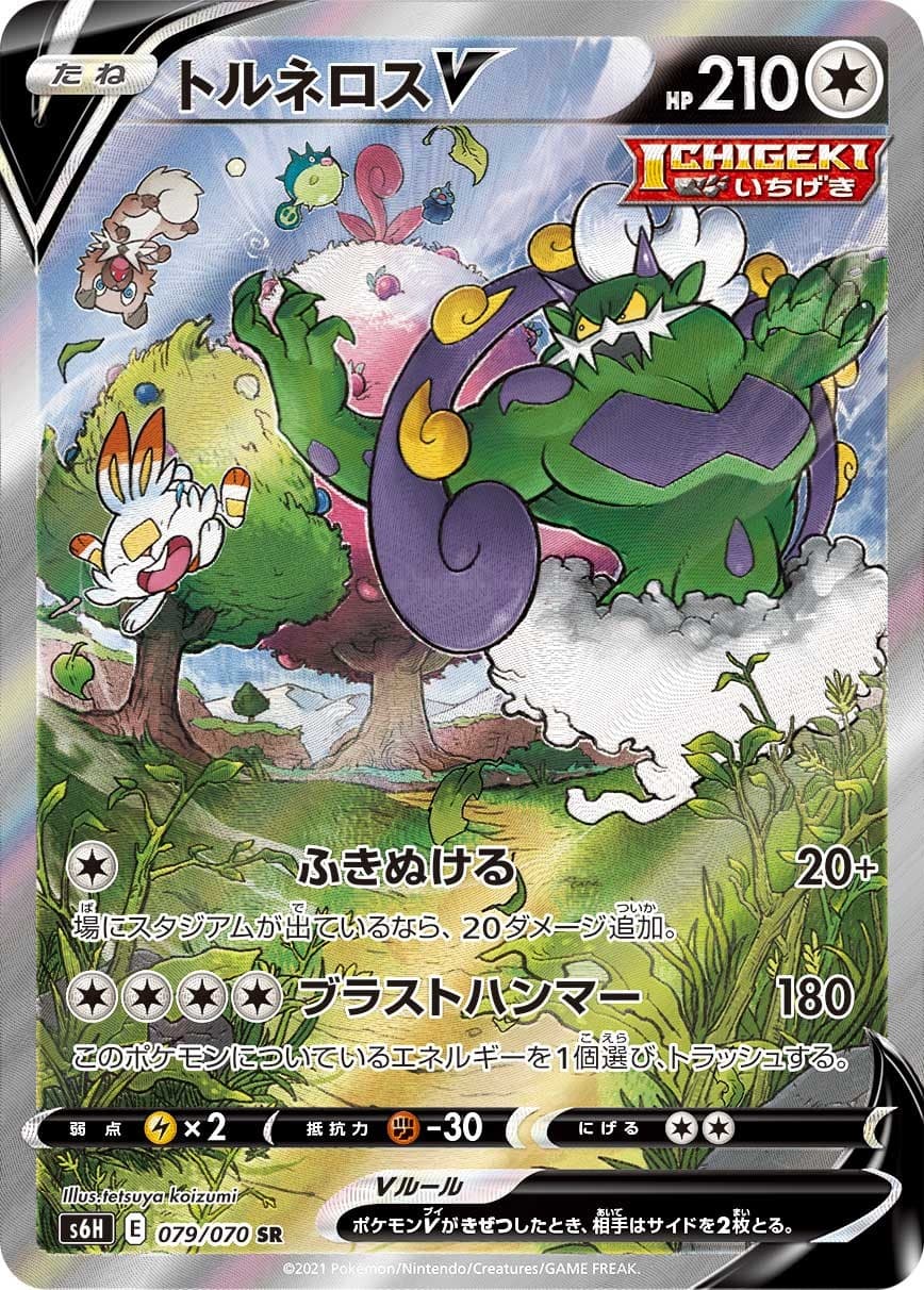 Tornadus V SR SA 079/070 S6H Silver Lance Pokemon Card Japanese US SHIP