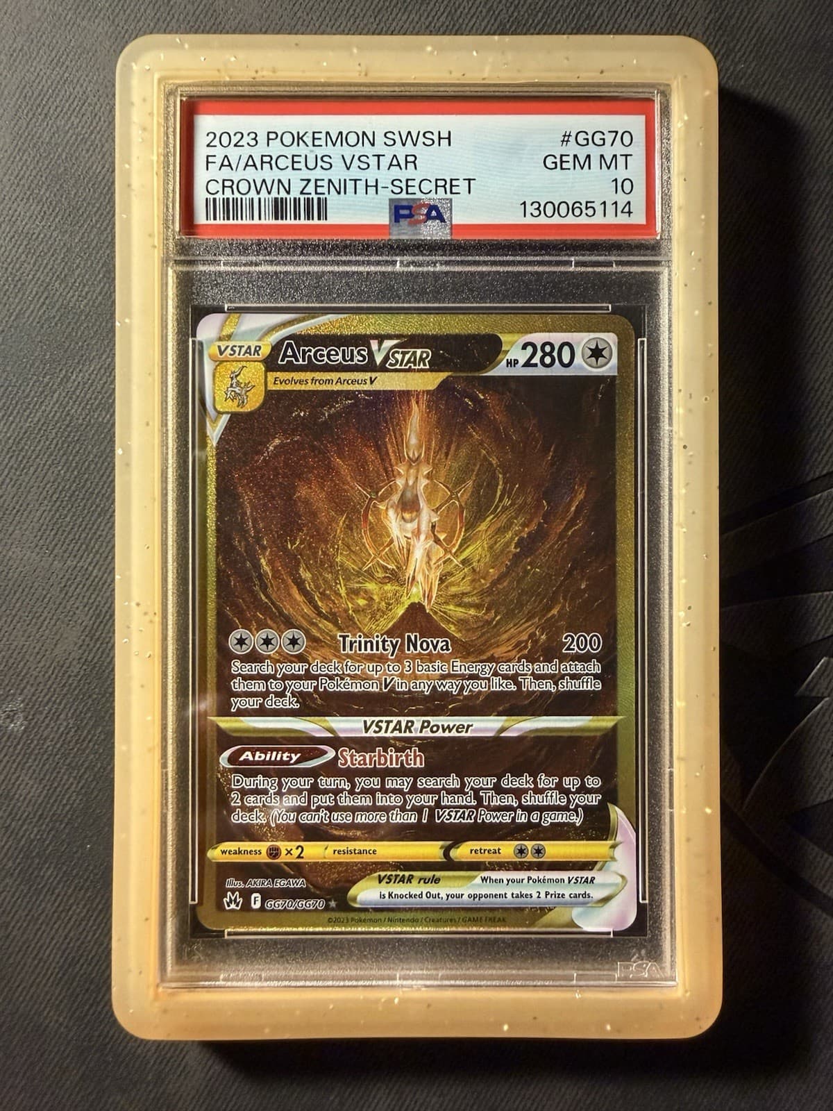 2023 Pokémon TCG Arceus VSTAR Secret Rare Holo GG70/GG70 PSA 10