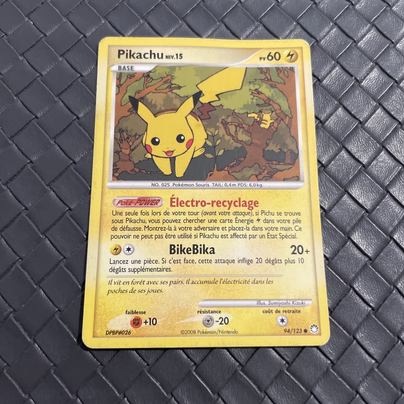 Carte Pokémon Pikachu 94/123 DP Trésors Mystérieux Française