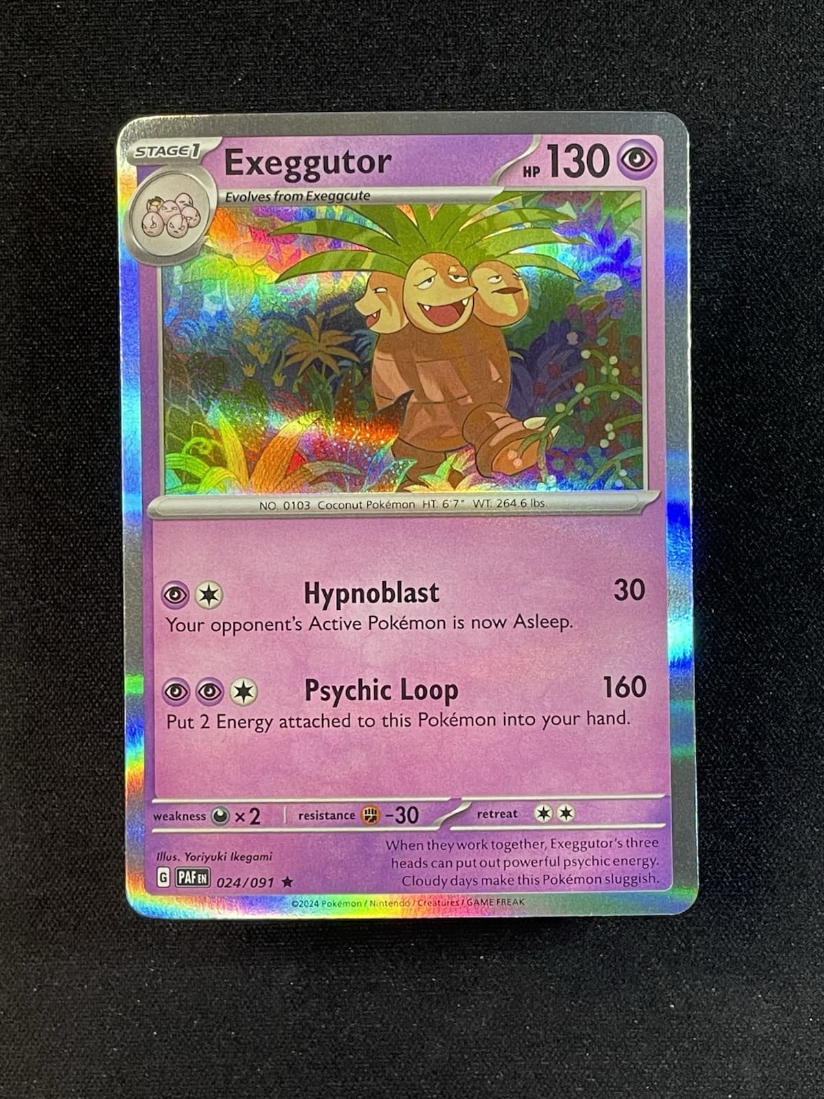 Exeggutor 24/91 - Pokemon TCG - Paldean Fates - Holo Rare