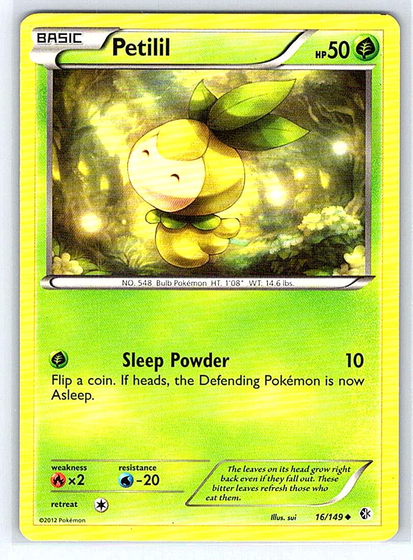 Petilil 16/149 Boundaries Crossed MP Pokemon Card