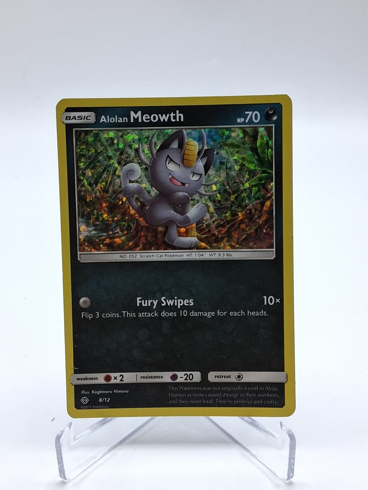 Alolan Meowth 008/012 McDonald's 2017 Holo