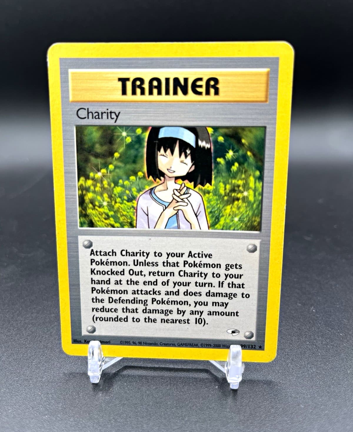 Charity 99/132 Gym Heroes Pokemon Card Unlimited Rare WOTC LP