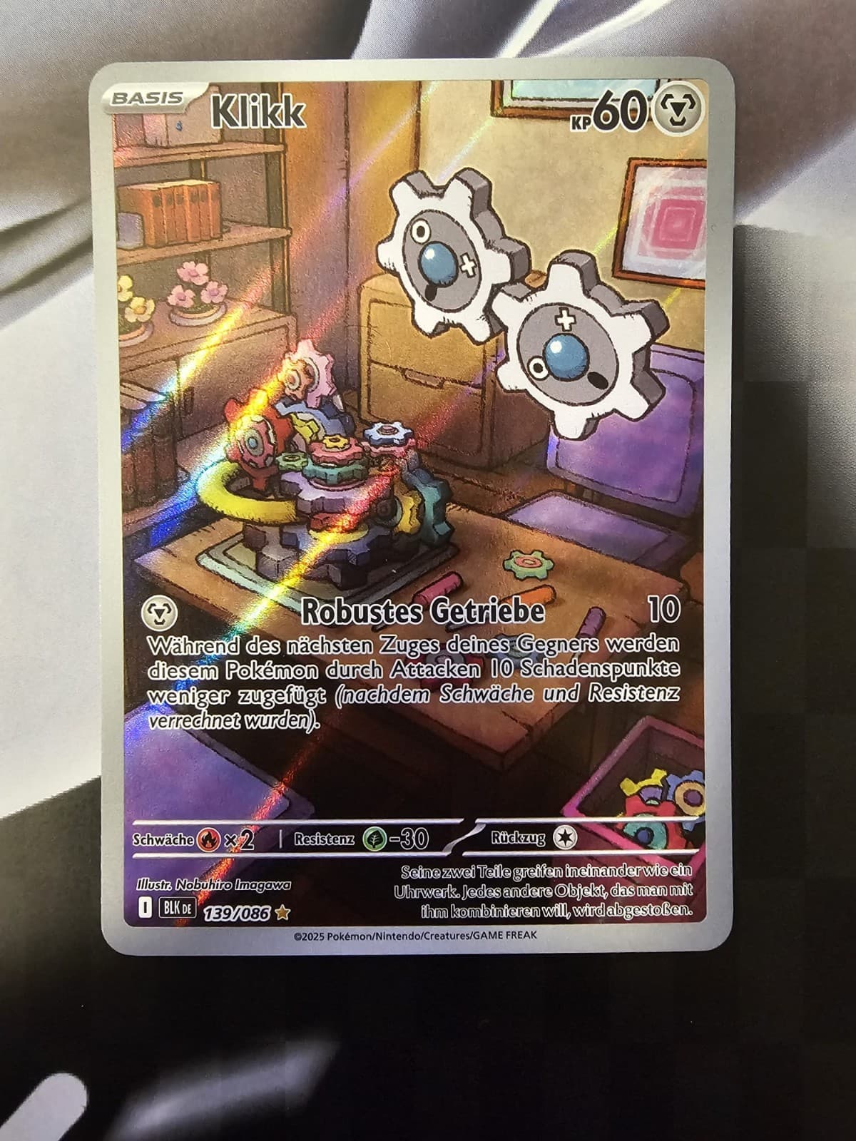 Pokémon Klikk 139/086 Schwarze Blitze Deutsch