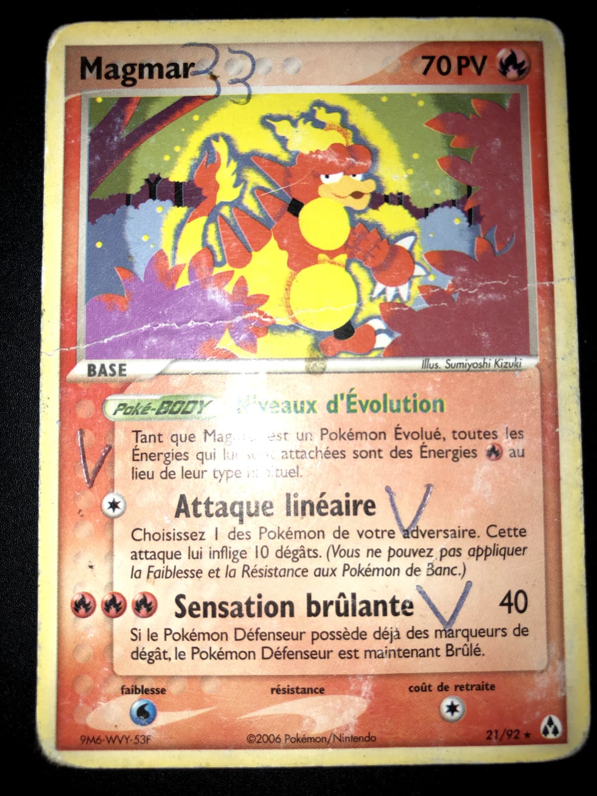 Carte Pokémon Magmar 21/92 EX Créateurs de Légendes FR (port groupé)