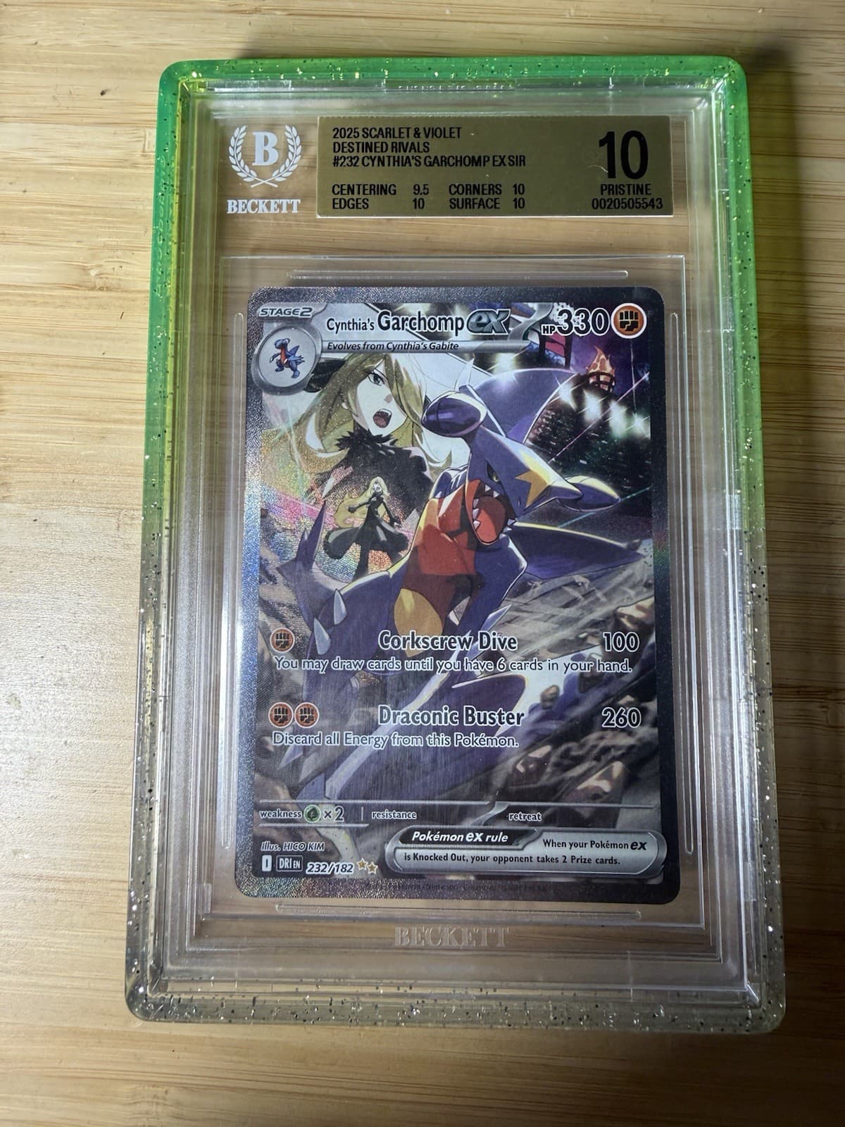 Cynthia's Garchomp ex 232/182 Sv10 Destined Rivals BGS 10