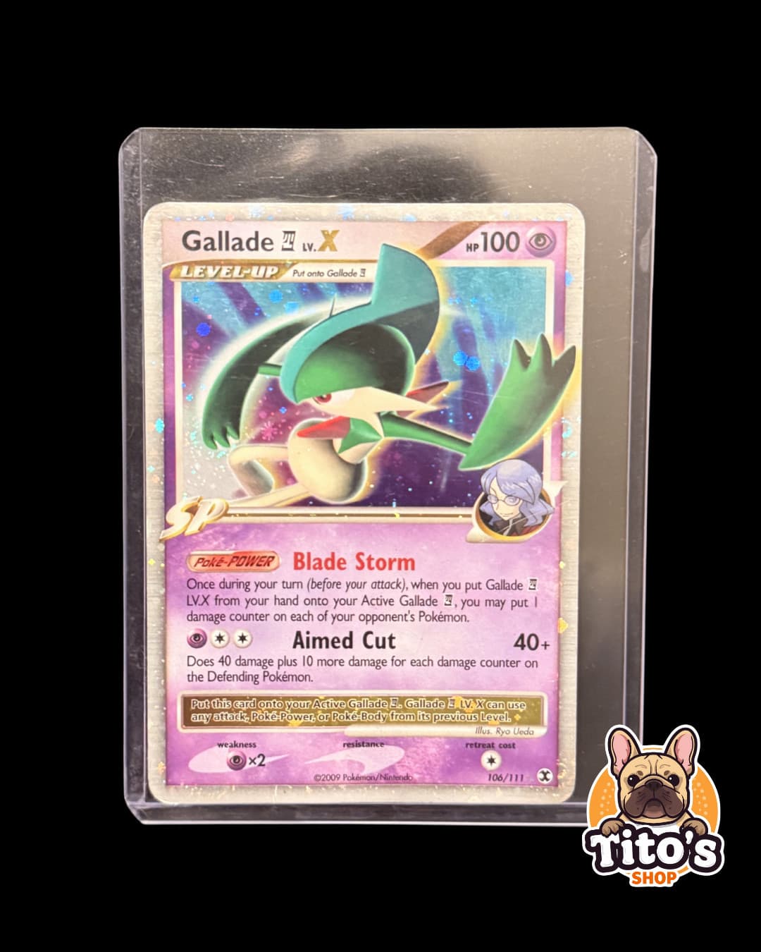 Pokémon TCG Gallade LV.X Rising Rivals Holo Card 106/111 NM