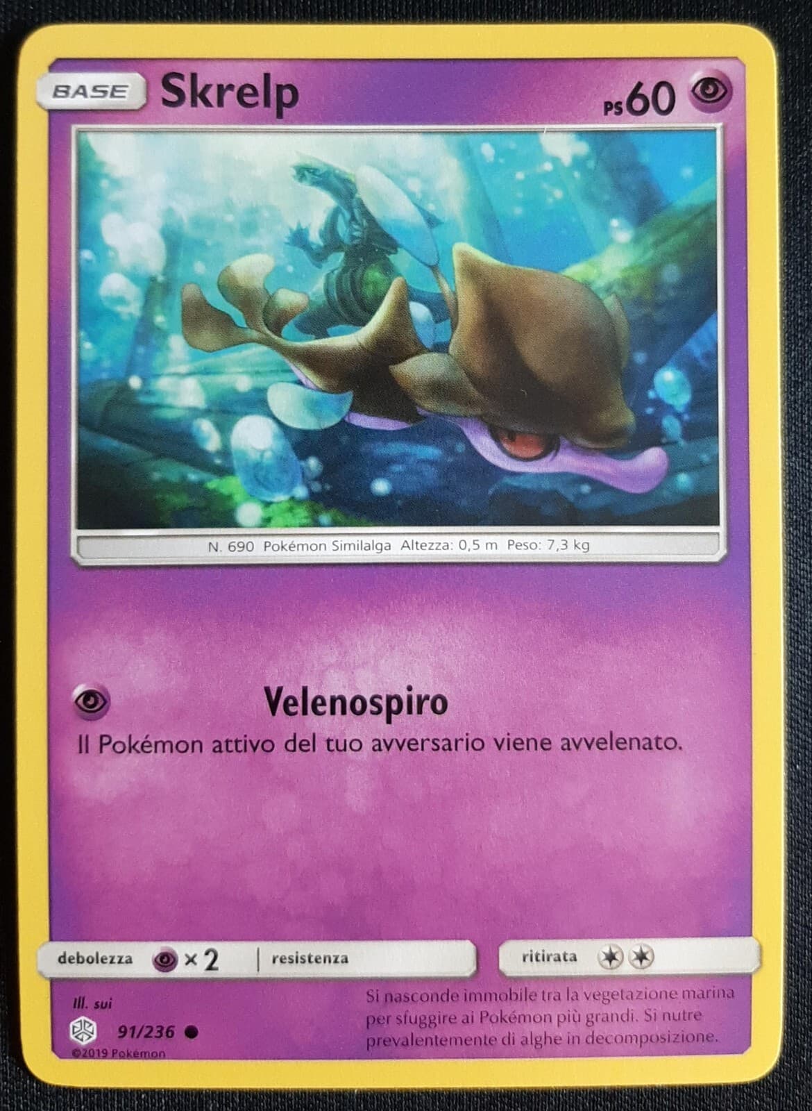 SKRELP 91/236 in Italiano POKEMON Eclissi Cosmica