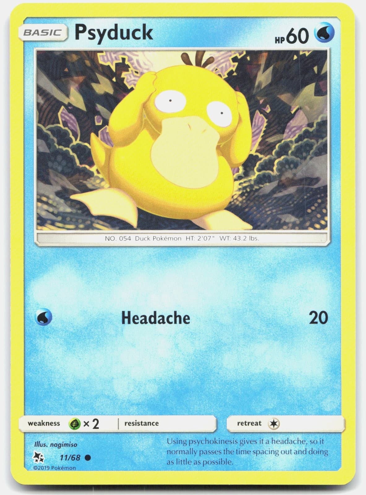 Pokemon Psyduck 11/68 Hidden Fates NM