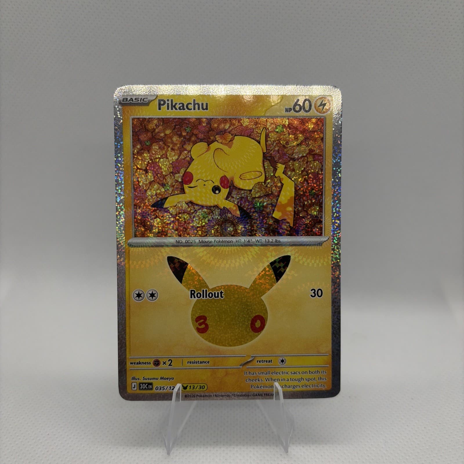 Pokémon TCG 30th Celebration Pikachu 35/128 13/30
