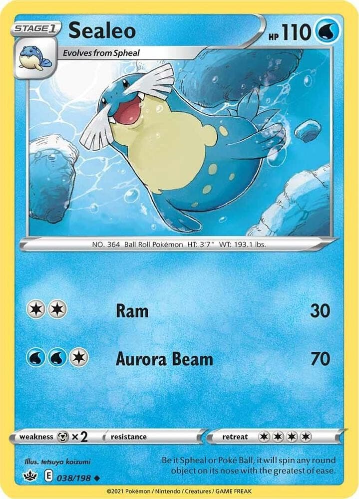 Sealeo 38/198 Uncommon Chilling Reign Pokemon NM/LP