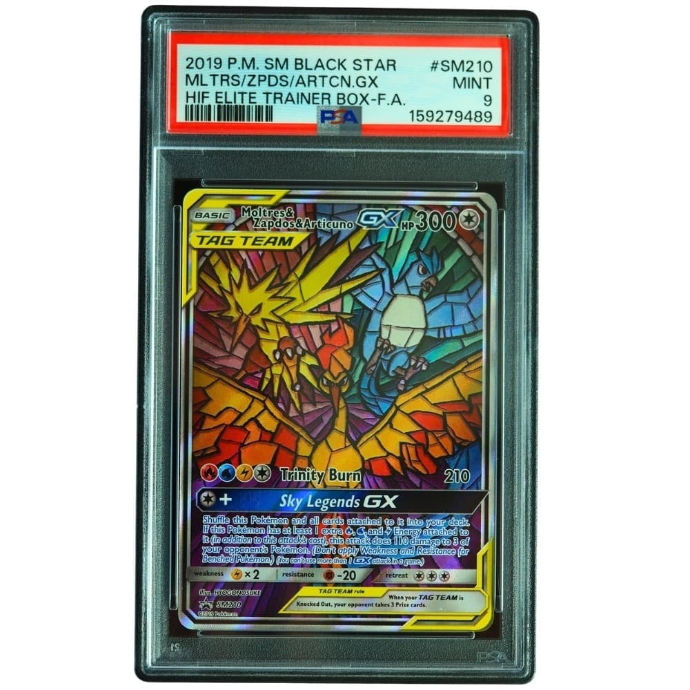 Moltres & Zapdos & Articuno GX #SM210 Hidden Fates Promo PSA 9 Pokemon Card *TEW