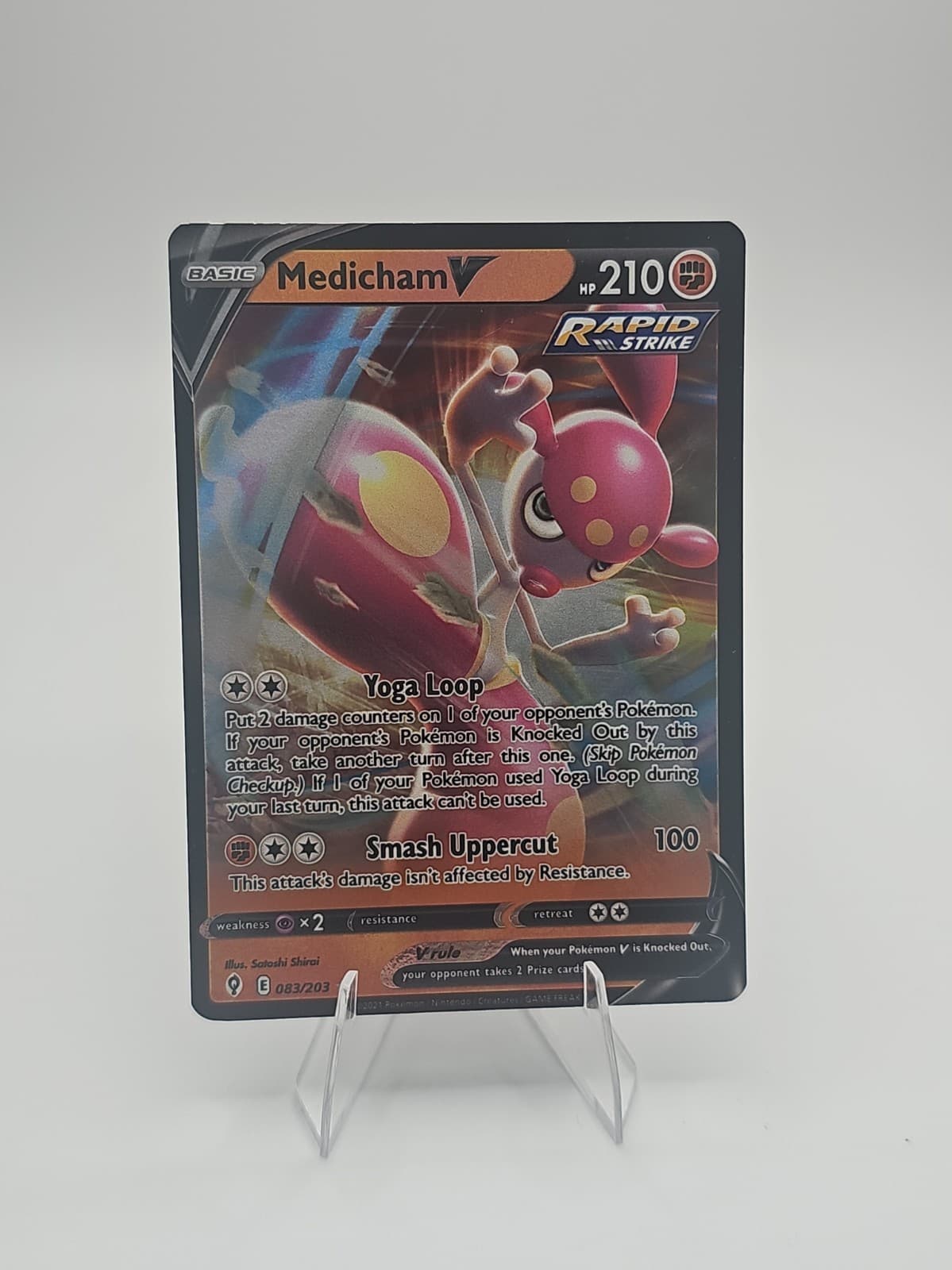Medicham V Rare Holo V Sword & Shield Evolving Skies 83/203